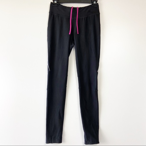 Lucy tech zipper ankle black athletic leggings - Picture 2 of 7